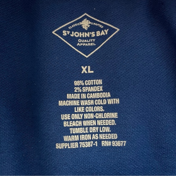 St. John’s Bay Women’s Fit Royal Blue Polo - Picture 4 of 4